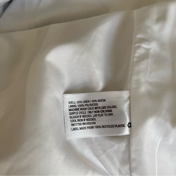 Target A New Day Linen Blend Blazer, Size 6 - Picture 5 of 5